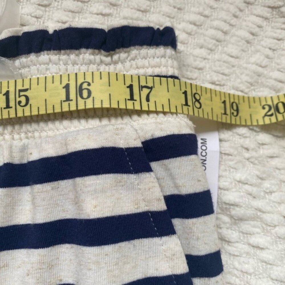 NWT 89th & Madison Navy/Cream Women's Striped Elastic Waist Midi Skirt Size XL - Picture 6 of 9